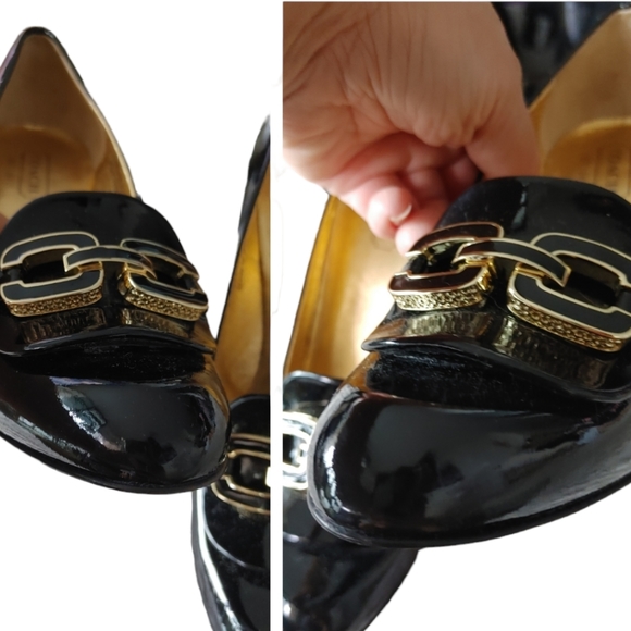 Coach Signature Patent Leather Black Pumps Heels - Picture 10 of 15